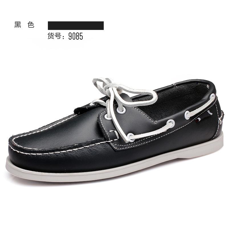 Leather Shoes Men's British Style Men's Business Leather Sailing Shoes Leather Shoes Inner Seam Craftsmanship Trend Casual Leather Shoes