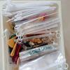 10Pcs Plastic Transparent Bag With Pull Tab Extra Thick Sundries Sorting Bag Zipper Bag  Travel