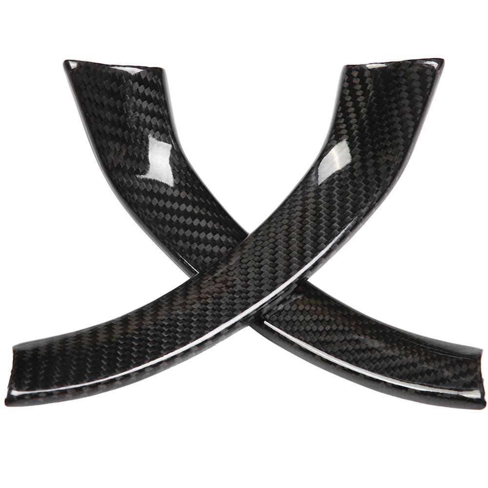 2Pcs Carbon Fiber Steering Wheel Decoration Strip Frame Trim for Alfa Romeo Giulia 17 18