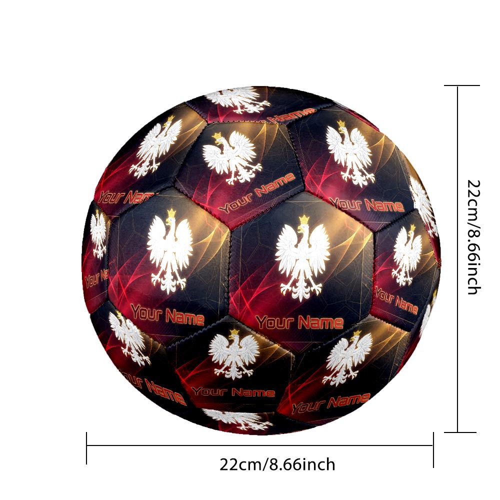 Personalized Size 5 Football Poland Football Pattern Outdoor Game Sports Ball Gift
