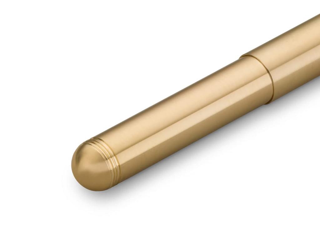 Kaweco Fountain Medium Nib Supra Eco Official Import Pen, (M), Brass, SPFM-BR, Dual-Use (Converter/Converter),