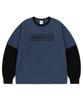 MAHAGRID Banner Logo Layered Ls Tee Navy(Mg2Fsmm555A)