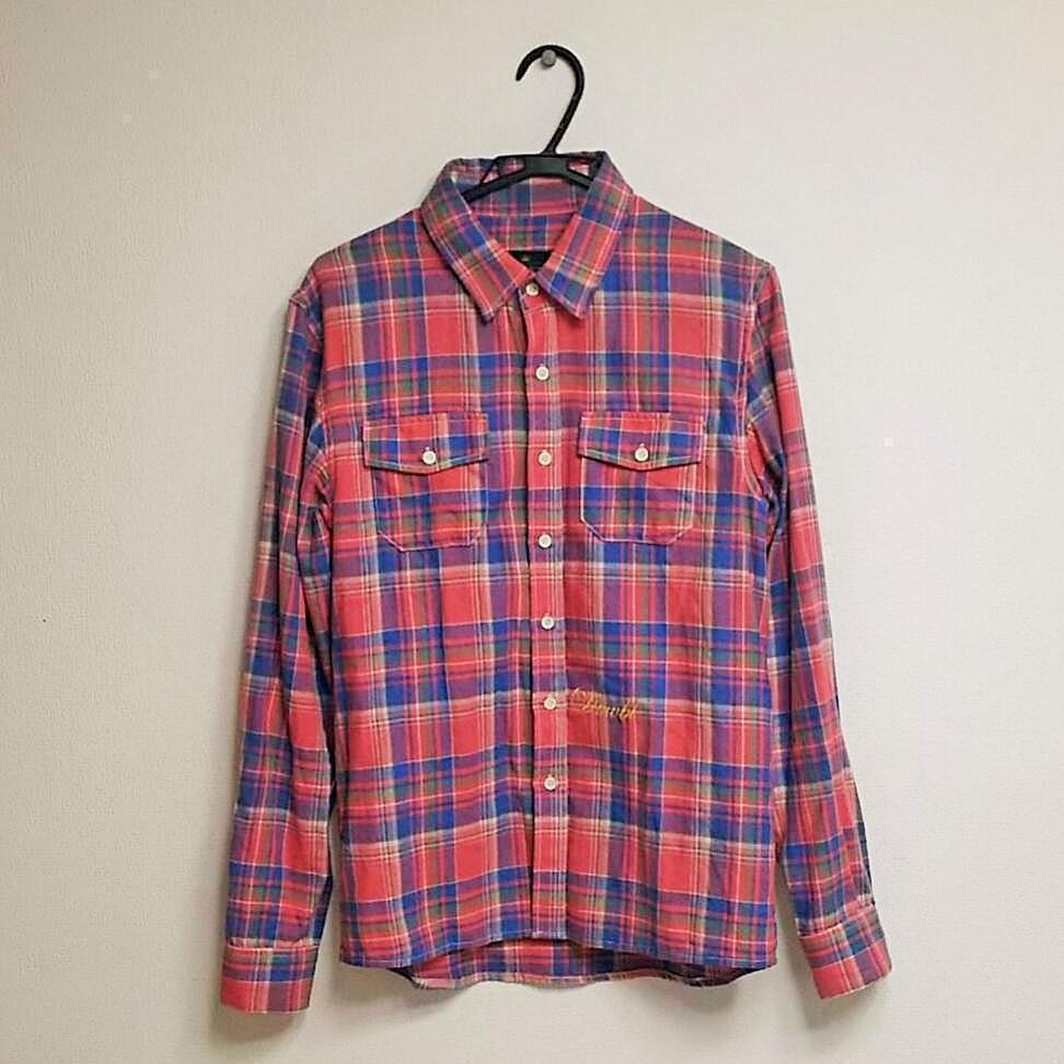 

[Б/У] Рубашка с двойной проверкой для Y2K, Achieve, K-pop и любителей ведущих