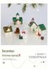 Glowing Ceramic Snow House Christmas Window Display Ornament
