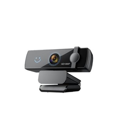 Webcam 2K 1080P with Face Full Aspherical Wide USB PC Camera for Video Work from Black Recognition, HD, Built-in Microphone, Autofocus, Lens, Angle,