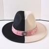 Popular European and American Classic Double-color Wide-brimmed Top Hat Men's and Women's Fashion OL Style Cowboy Hat Jazz Hat