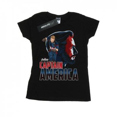 Dames Avengers Infinity War Captain America Karakter Katoenen T-shirt