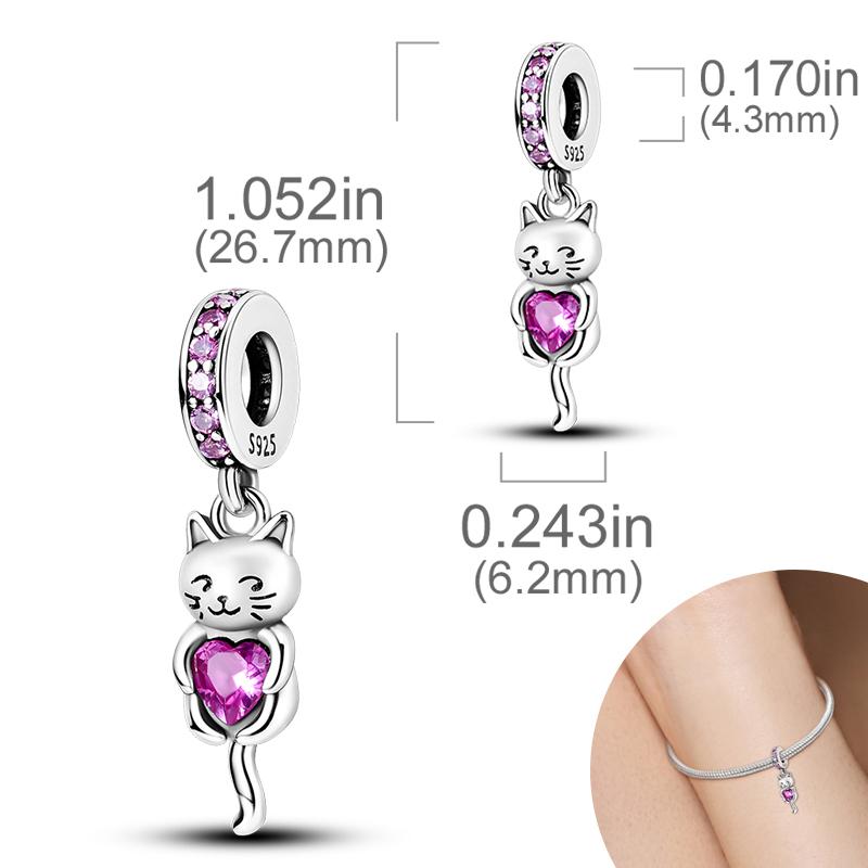 New Copper Plated Cute Dog Pets Charms Beads Fit Original Bracelet Charms Diy For Women Pendant Beads Jewelry Gift