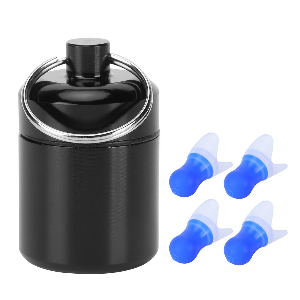 Waterproof Ear Plugs with Filter Noise Reduction Reusable Earplug Protector for Swimming