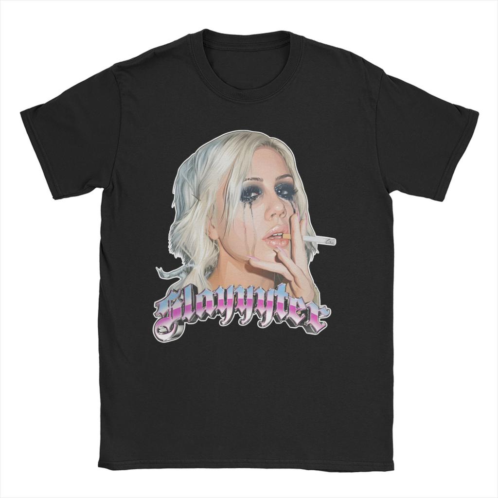 Cute Slayyyter Singer T Shirts Unisex WoUnisex 100 Cotton Vintage TShirts Crew Neck Tees Short Sleeve Clothes Summer