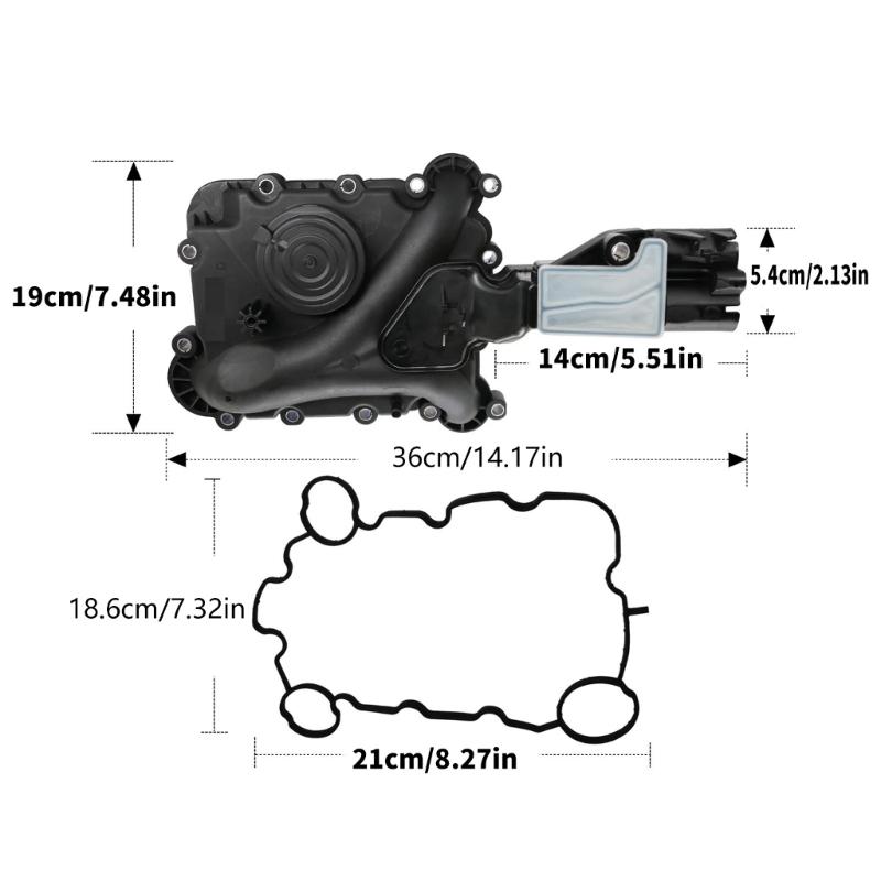06E103547S 06E103547F 06E103547E Replacement Efficient Engine Crankcase Vent Valves Oil Separator 06E103547Q 06E103547H