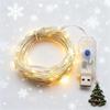Christmas Light 10M 20M Copper Silver Wire USB LED String Lights Waterproof Holiday Lighting For Fairy Xmas Wedding Party Decor