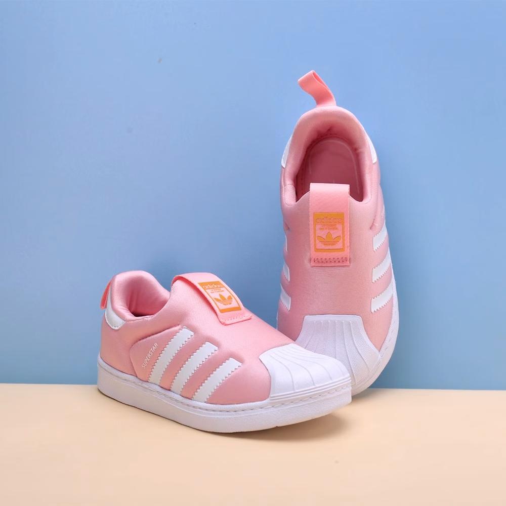 adidas Originals SUPERSTAR 360 Malla Caña Baja Zapatillas de Skateboarding para Niños Blanco Rosa Niños de 3 a 7 Años EF9175