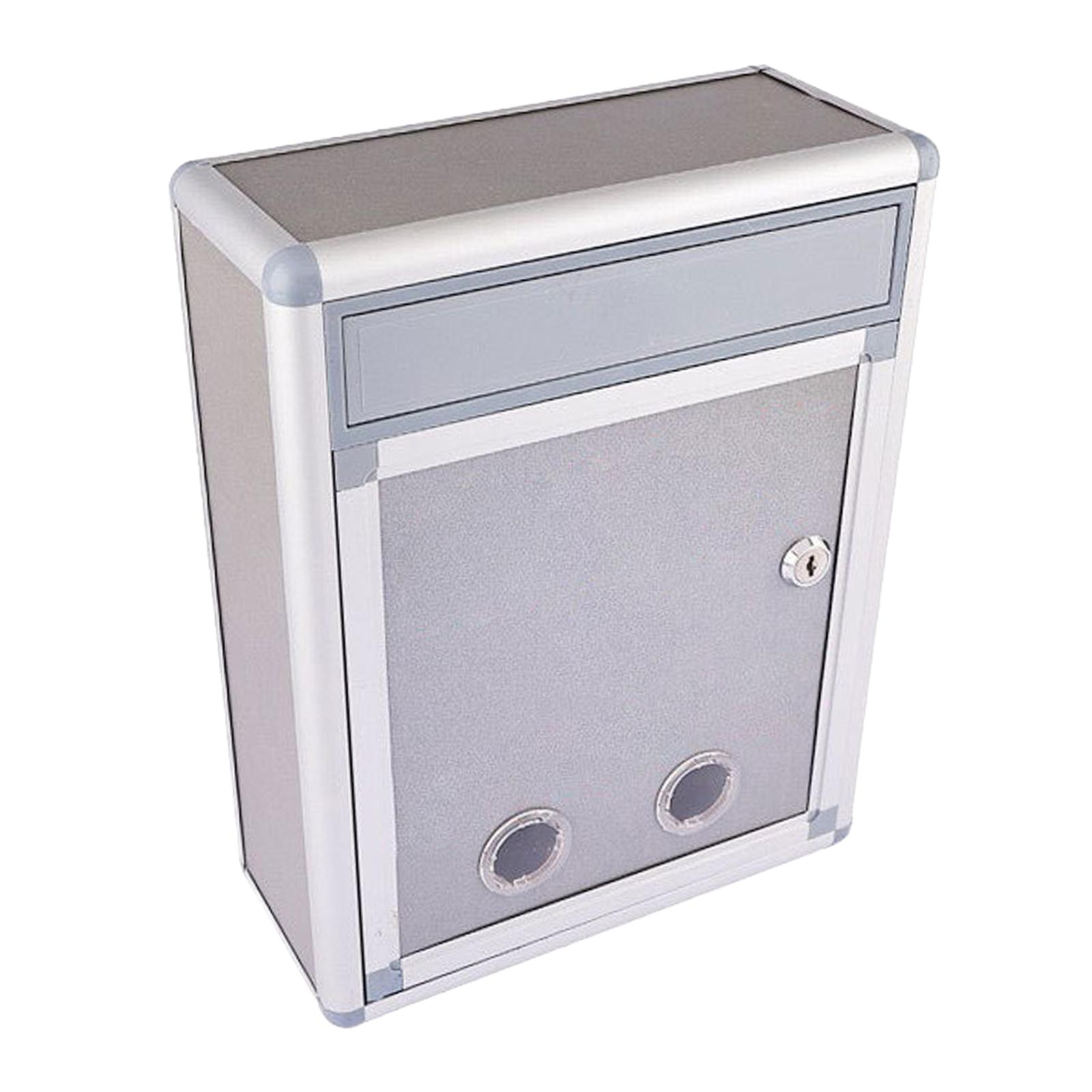 Locking Wall Mounted Mailbox Outside Rustproof Waterproof Weatherproof Mailbox with Key Lock for Business Home Office Letter