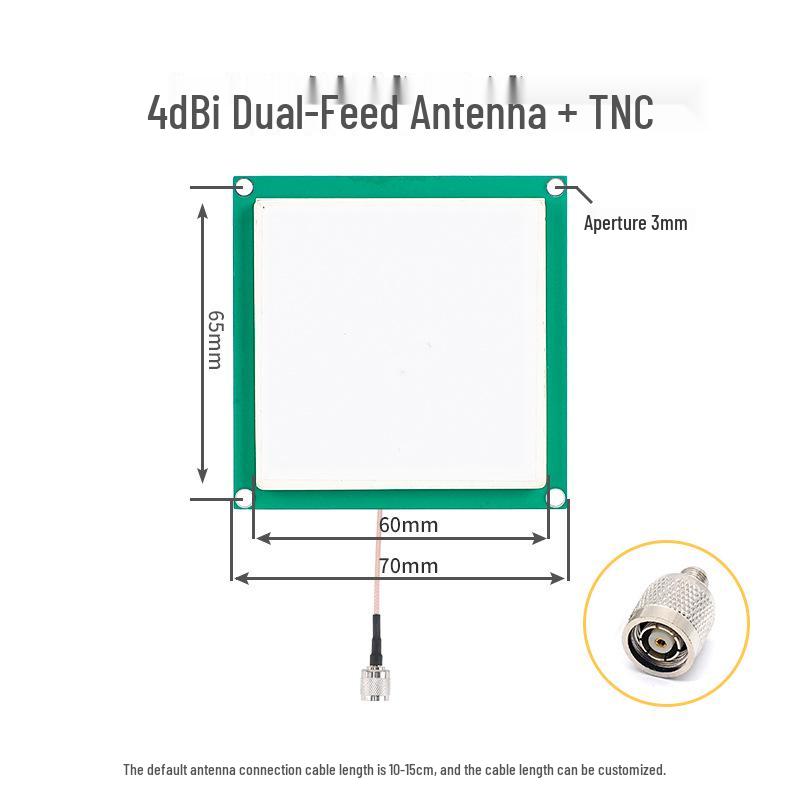 UHF RFID Passive Reader Writer with Long-Distance Ceramic Antenna for Card Reading
