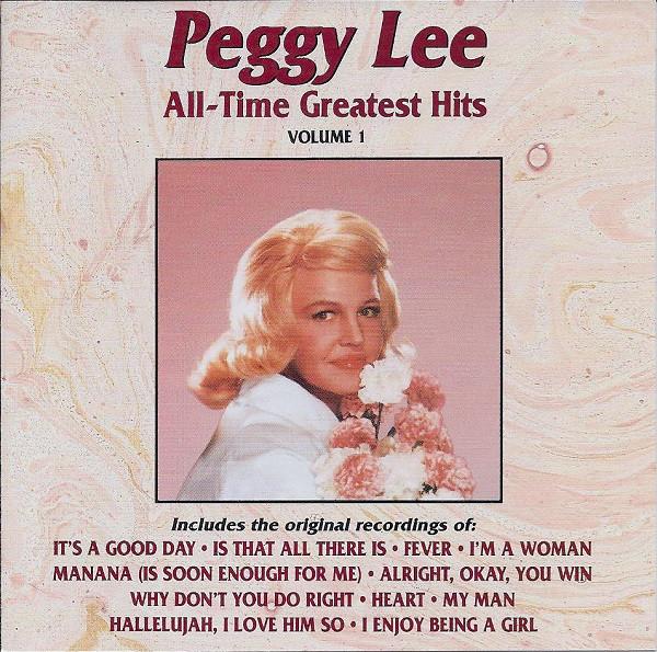 CD PEGGY LEE - All-Time Greatest Hits Volume 1 D277379 Curb Records US Jazz Used