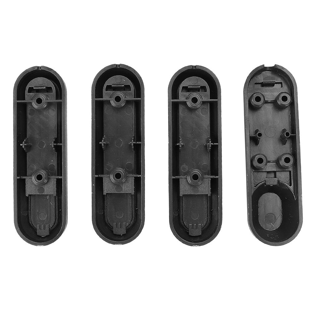 Set aus 4 Elektroroller Radnabenkappen Gabel Reflektoren Radseiten Zierabdeckung mit Schrauben Kompatibel mit