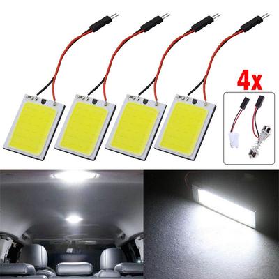 4 adet 24 SMD COB LED T10 4W Işık Araç İç Panel Işıkları Tavan Lambası Ampul Beyaz