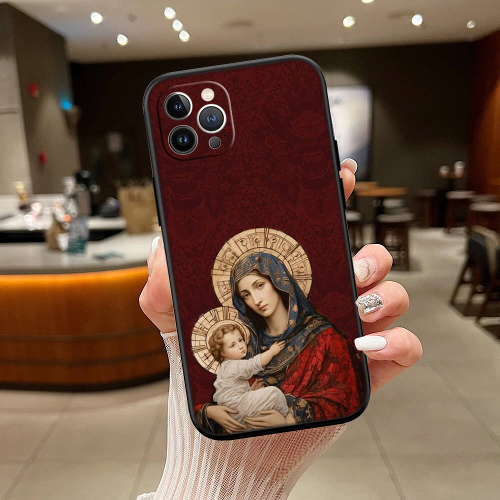 Virgen Maria Case for Samsung A06 A35 A25 A24 A15 A05S A05 M55 M35 M15 A02 A12 A13 A10 A16 A20 A30 A22 A31 A32 A33 A42 A50