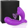 Clitoral Sucking G Spot Dildo Vibrator with 10 Powerful Modes Clit Sucker Rechargeable Clitoris Stimulator Sex Toys for Women
