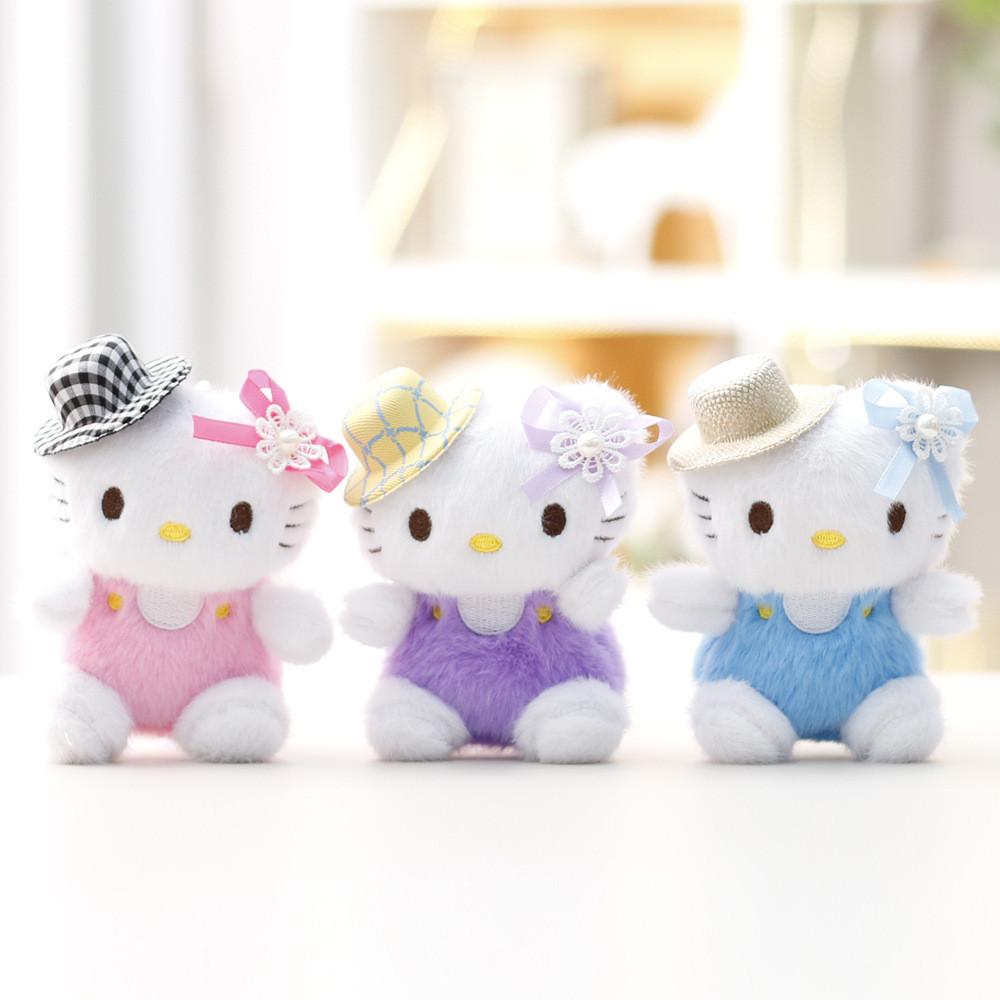 Hello Kitty Plush Toy Cartoon Stuffed Animal For Girls Bag Pendant Decor