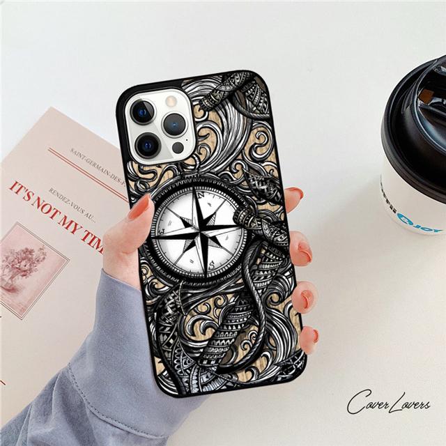Anchor Compass Nautical Sailor Sailing Phone Case For iPhone 17 Air 16 15 14 Plus Apple 11 12 13 Pro Max Coque