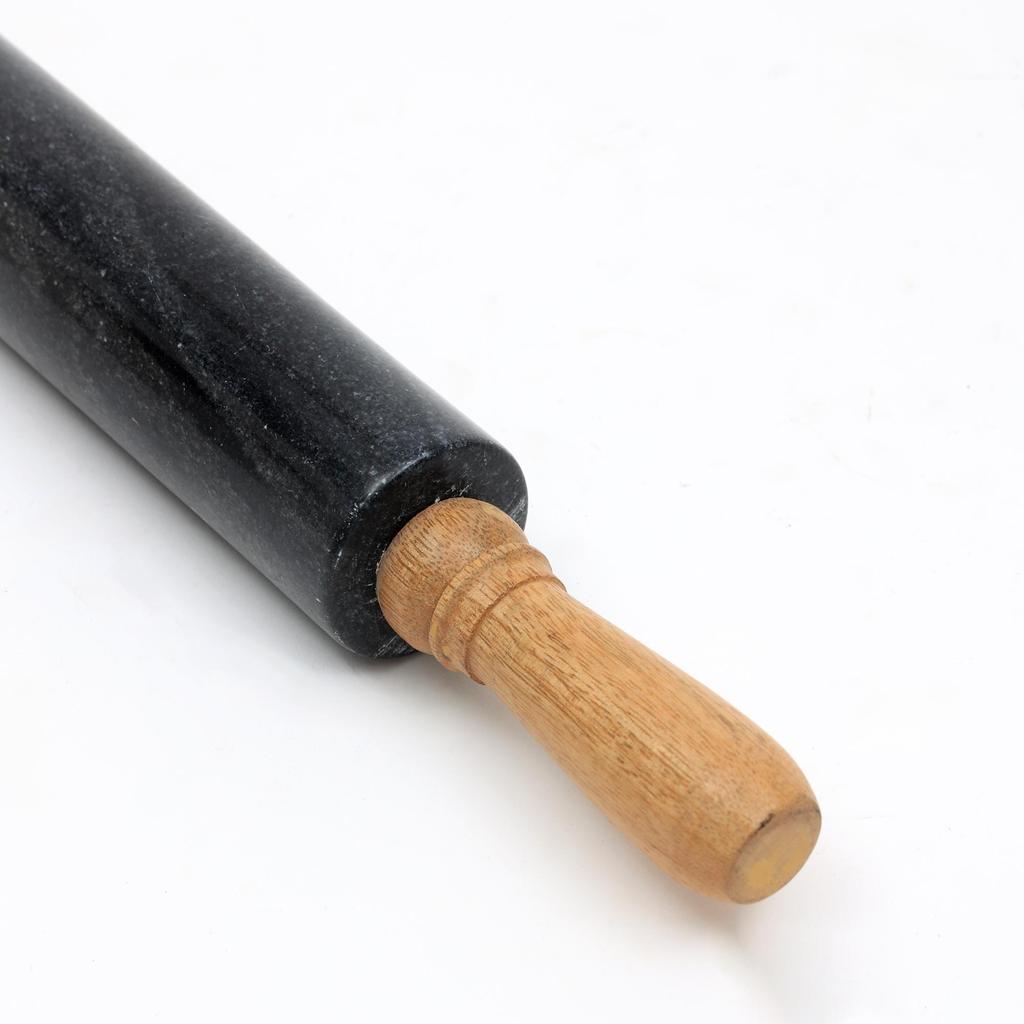 Bazaar Kavel – Svart & Naturträ Köksväsentlighet för Bakning av Bakverk, Bröd & Kakor