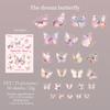 50pcs Butterfly Stickers pack Junk Journal Planner Collage Aesthetics Decoration Scrapbooking Supplies School Stationery Sticker