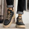Winter Plush Thick Warm Cotton Shoes Fashionable Versatile Men's High Top Shoes Thick Soled Outdoor Snow Boots