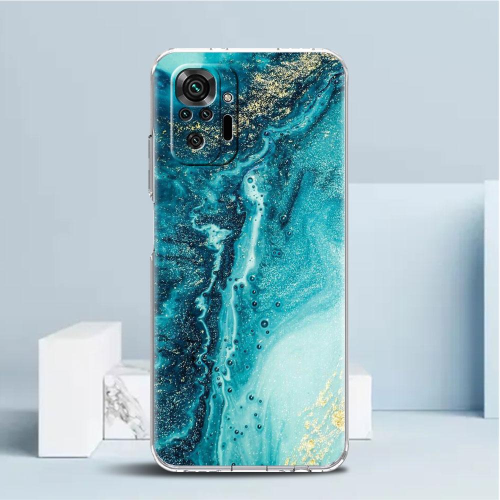 

Роскошный классный прозрачный чехол с мраморным узором для Xiaomi Redmi Note 11 Pro 10 9 9S 8 8T 7 9A 9C 9T 10 10C K40 прозрачный чехол для телефона Redmi K40