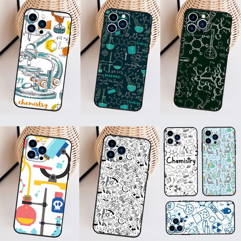 Vintage Chemistry Laboratory Funda For iPhone 16 15 Pro 14 Pro Max Plus 11 13 12 Mini X XS XR Phone Case