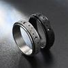 1Pc Stainless Steel Spinning Rotating Rings For Women Men 6MM Rotatable Design Moon And Star Design Fashion Ring Finger Jewelry