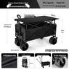 Jinuolan Foldable Outdoor Camping Wagon with Off-Road Wheels