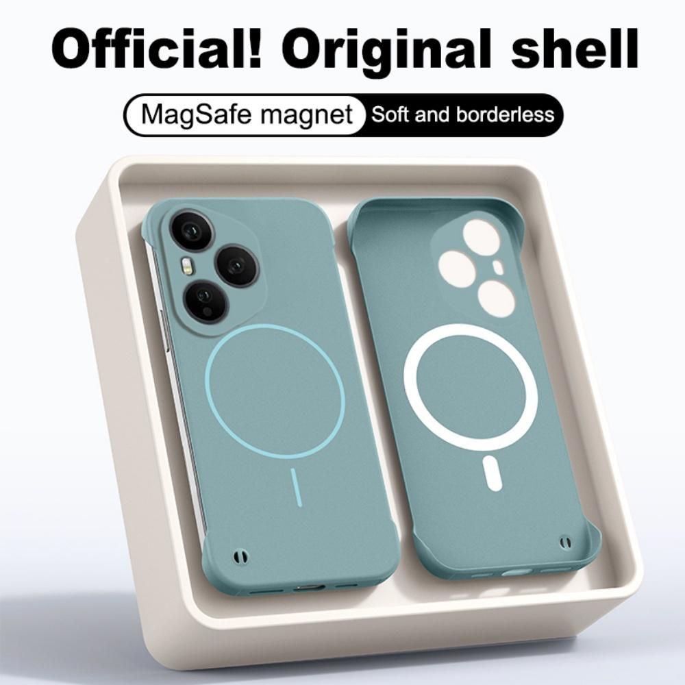 Frameless For Magsafe Magnetic Phone Case For Honor 500 400 300 Magic 8 7 Pro Ultra Wireless Charge Non-Slip Bumper Cover