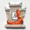 China Souvenirs Chinese New Year Lantern Fridge Magnets Hangzhou Leifeng Tower Guiyang Fenghuang Ancient Town Fridge Stickers