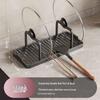 Premium Kitchen Pot Lid & Utensil Storage Rack