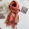 31Colors Fashion Cashmere Scarf for Women Warm Winter Solid Color Double Sided Wraps Neckerchief Poncho Echarpe Pashmina Stoles