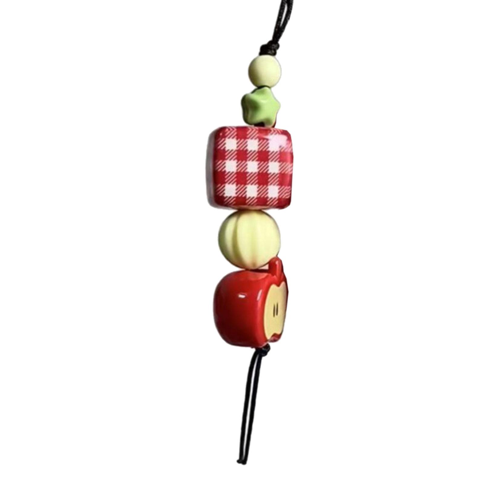 

Зеленый цвет Звездные яблоки Брелок Аксессуар Модный Фруктовая форма Брелки Портативное Украшение для сумки для женщин и девушек