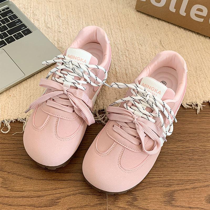 Designgefühl vielseitige weiche Sohle Damenschuhe Mango-Kopf Sportschuhe Damen 2025 Frühling neu superweiche wachsartige großer Kopf Freizeitschuhe