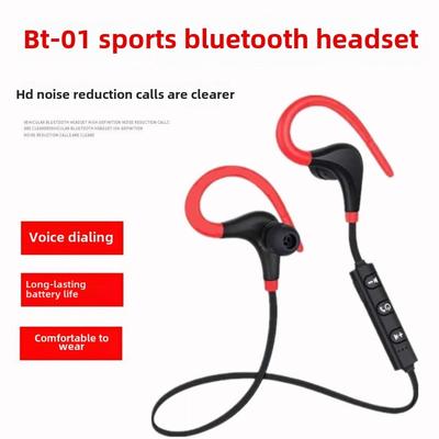 S6 Bluetooth Headset BT-01 Sports Bull Horn Bluetooth Headset 4.1 Binaural Stereo In-ear Wireless Headset