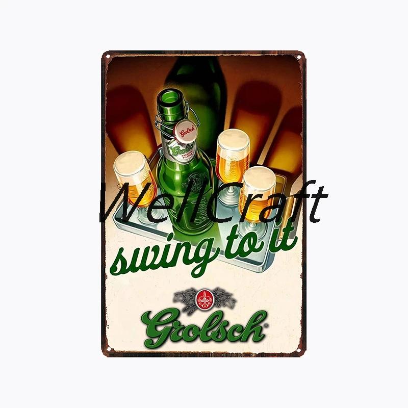 [ WellCraft ] Grolsch Metal Tin sign Vintage Wall Plaque Decor WX-51-1 room decor  vintage decor  home decor  wall decor