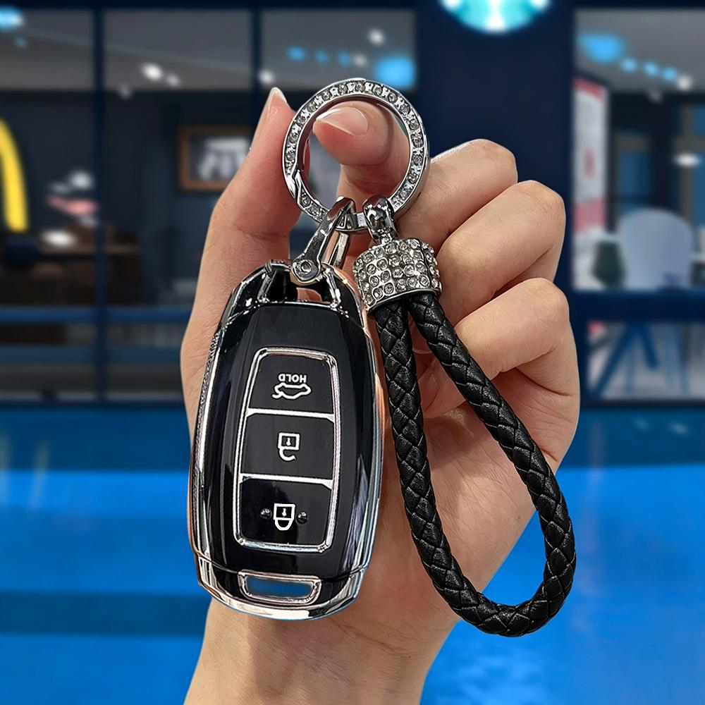3 4 5 Buttons For Hyundai I30 Ix35 Kona Encino Solaris Azera Grandeur Ig Accent Santa Fe Palisade Keychain Car Key Case Cover