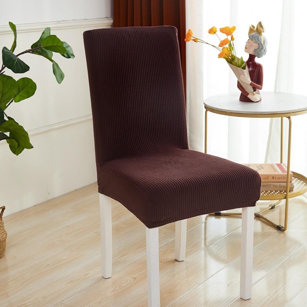 High Elastic Seat Cover Plain Color Stool Cover Dining Chair Cover Wedding Banquet