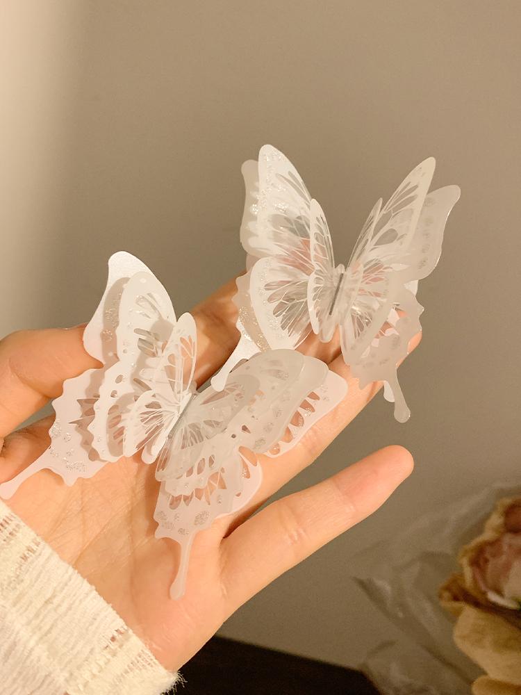 Motýl Super Nesmrtelný Nový Čínský Motýl Stereoskopický Vysoké Kvality Unikátní Design Temperament Vlasová Spona