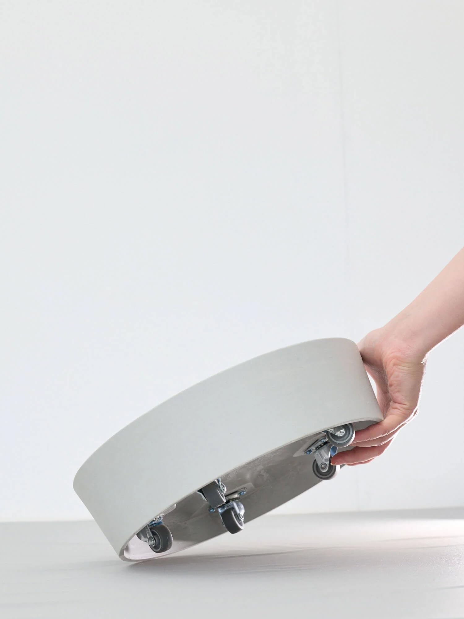 

ECOPOTS Pot saucer with size size Ecopots Amsterdam AND PLANTS casters, 10, 12, L, XL, (white gray, L)