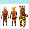 Five Nights At Freddy's Cosplay Costume For Kids Soft Milk Silk Fabric Siamese Suit Halloween Masquerade Suit