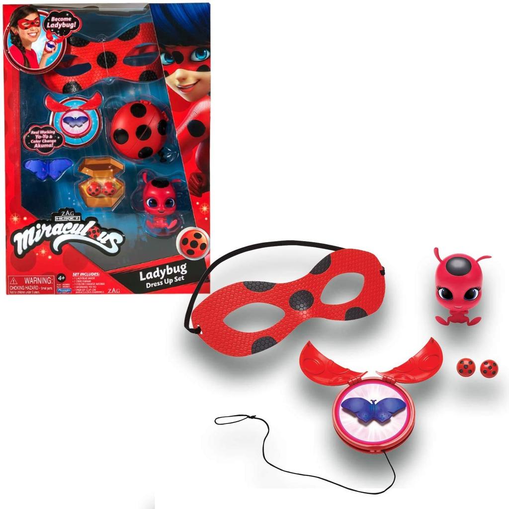 Miraculous Ladybug Cat Noir Role Play Set Color Change Butterfly Miraculous Ladybug Role Play Set & Dress-Up / [Used]