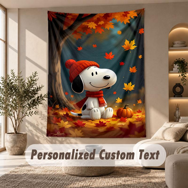 Wall Hanging Tapestry Art Cloth Bedroom Room Background DecorSnoopy Peanuts