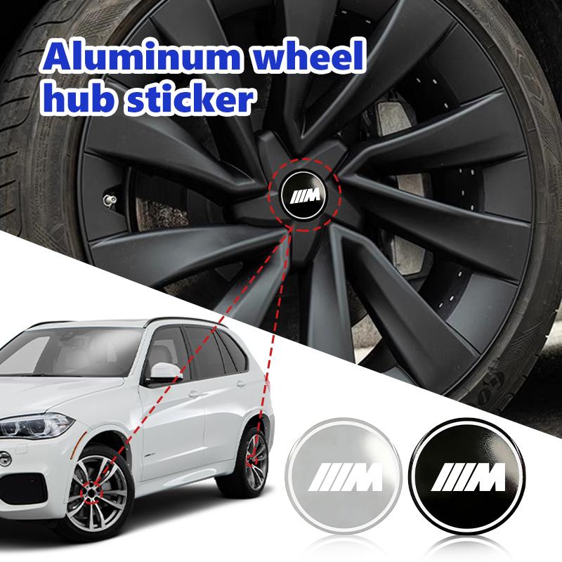 4pcs 56mm Car Aluminum Logo Wheel Center Hub Cap Badge Sticker For BMW M Performance Alpina M3 M5 M6 X1 X3 X4 X5 G20