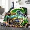 Wolfsmuster Flanelldecke Hohe Qualität Warm Bequem Decke für Alle Jahreszeiten Perfekt für Geschenke Heimdekoration